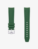 Curved Vertech Rubber Strap - Green - OM Luxury