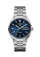 Men's luxury blue dial TAG Heuer Carrera automatic watch with stainless steel bracelet