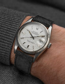 Black Suede Leather Strap - 17-21mm - OM Luxury