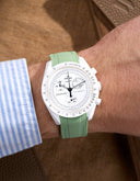 Curved Vertech Rubber Strap - Mint - OM Luxury