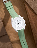 Curved Vertech Rubber Strap - Mint - OM Luxury