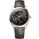 Omega De Ville Trésor men's watch with brown dial and leather strap, luxury timepiece