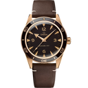 Omega Seamaster 300 Co-Axial Master Chronometer 41mm men’s watch with brown leather strap