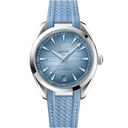 Omega Seamaster Aqua Terra 150M men’s watch with blue dial and rubber strap