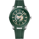 Omega Seamaster Aqua Terra 150M green worldtimer luxury men's watch with rubber strap