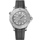 Omega Seamaster Diver 300M Co-Axial Master Chronometer men’s watch with grey dial and black strap