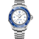 Omega Seamaster Planet Ocean 6000m Ultra Deep men's watch with blue bezel and white dial
