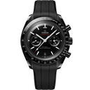 Omega Speedmaster Dark Side of the Moon men's chronograph watch, black dial, black strap