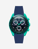 MoonSwatch Mission On Earth Watch - Polar Lights (Rubber Strap) - OM Luxury